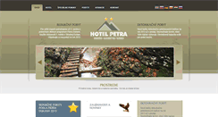 Desktop Screenshot of hotelpetra.sk