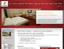 Tablet Screenshot of hotelpetra.cz